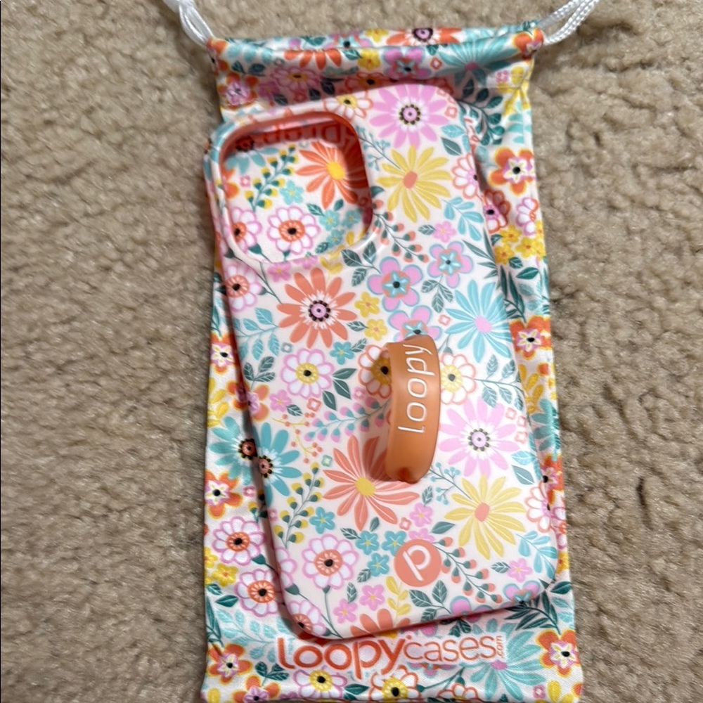 Loopy Case Floral Phone Case with Pink and Orange Accents
iPhone 14 Pro
